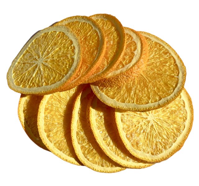 Freeze-dried oranges