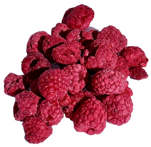 Freeze-dried raspberries