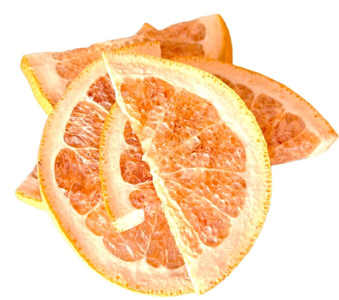 Gefriergetrocknete Grapefruit