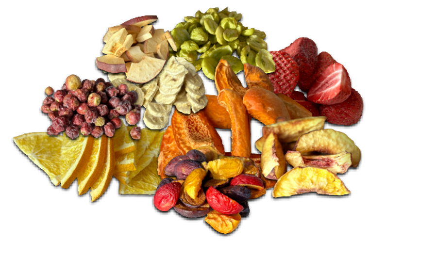 Mix of freeze-dried fruits and berries