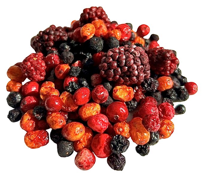 Mix of sublimated berries