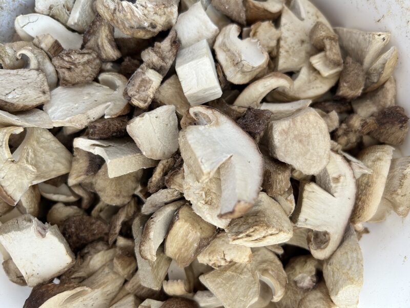 Freeze-dried mushrooms